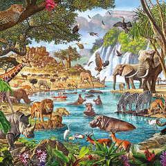 Clementoni  African Waterhole High Qualiy Jigsaw Puzzle (3000 Pieces)