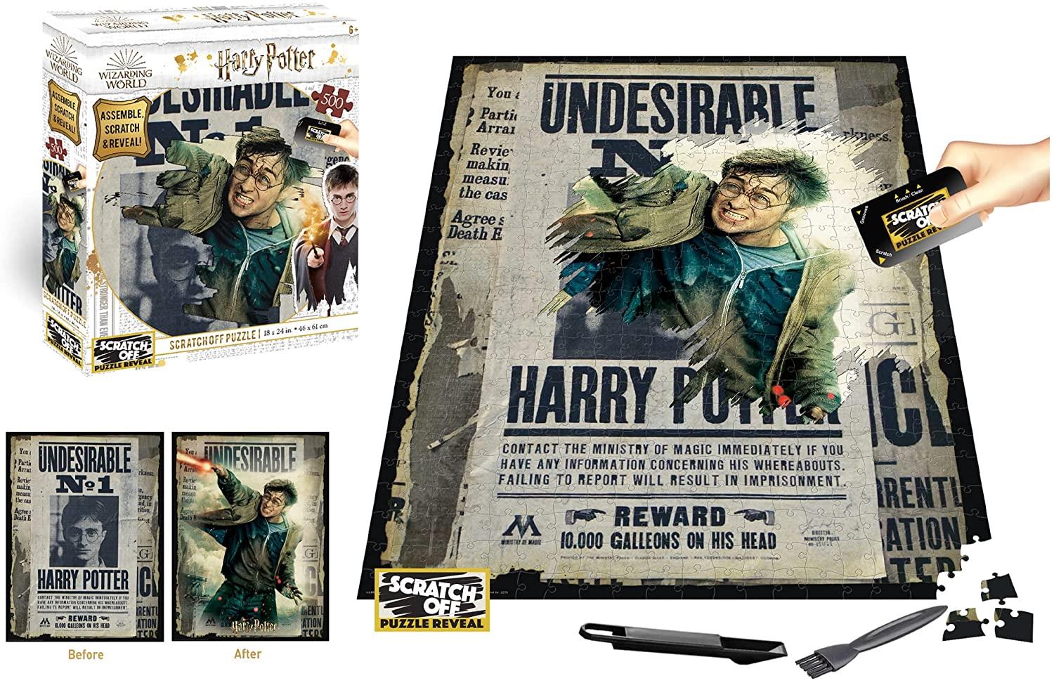 Harry Potter: Wanted Scratch Off  Jigsaw Puzzle (500 Pieces)