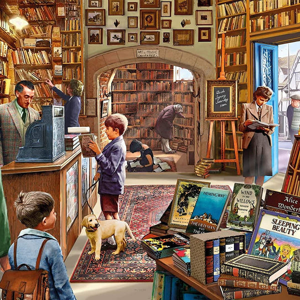 Ye Olde Book Shoppe, Steve Crisp Jigsaw Puzzle (1000 Pieces)