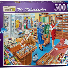 Ravensburger Happy Days at Work, The Haberdasher Jigsaw Puzzle (500 Pieces)