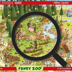Heye Funky Zoo Black Forest Habitat, Degano Jigsaw Puzzle (1000 Pieces)