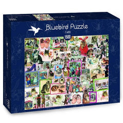 Bluebird Cats Jigsaw Puzzle (1500 Pieces)