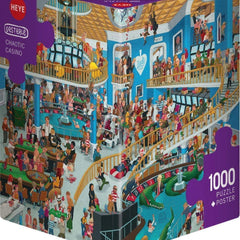 Heye Triangular Chaotic Casino, Uli Oesterle Jigsaw Puzzle (1000 Pieces)
