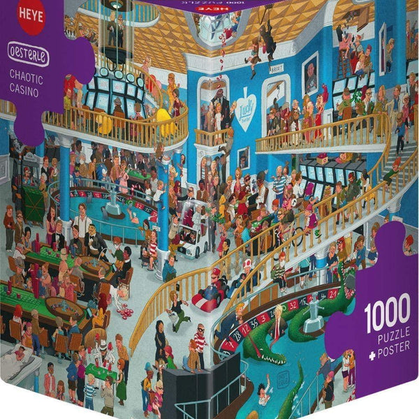 Heye Triangular Chaotic Casino, Uli Oesterle Jigsaw Puzzle (1000 Pieces)