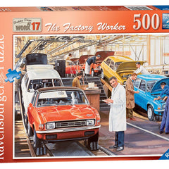 Ravensburger Happy Days at Work, The Factory Worker Jigsaw Puzzle (500 Pieces)