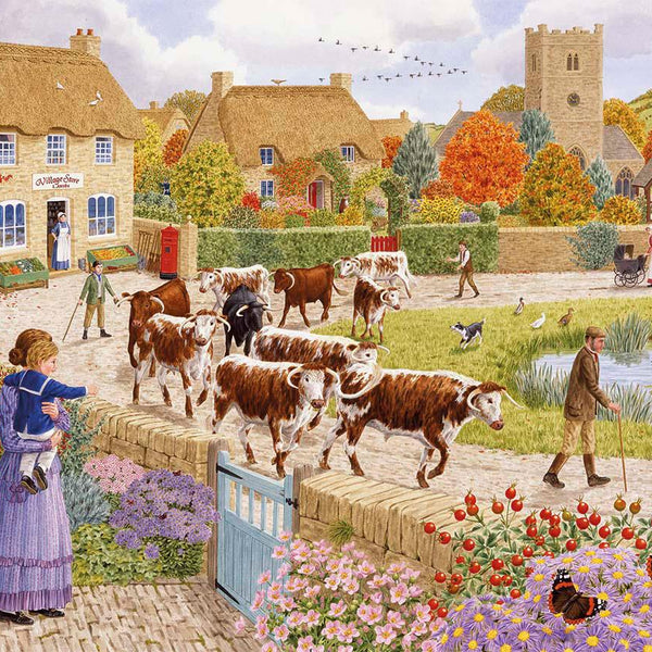 Autumn Village - Sarah Adams Jigsaw Puzzle (1000 Pieces)