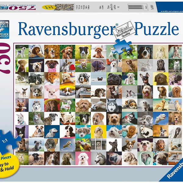 Ravensburger 99 Lovable Dogs Jigsaw Puzzle (750 XL Extra Large Pieces)