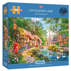 Gibsons Cottageway Lane Jigsaw Puzzle (500 Pieces)