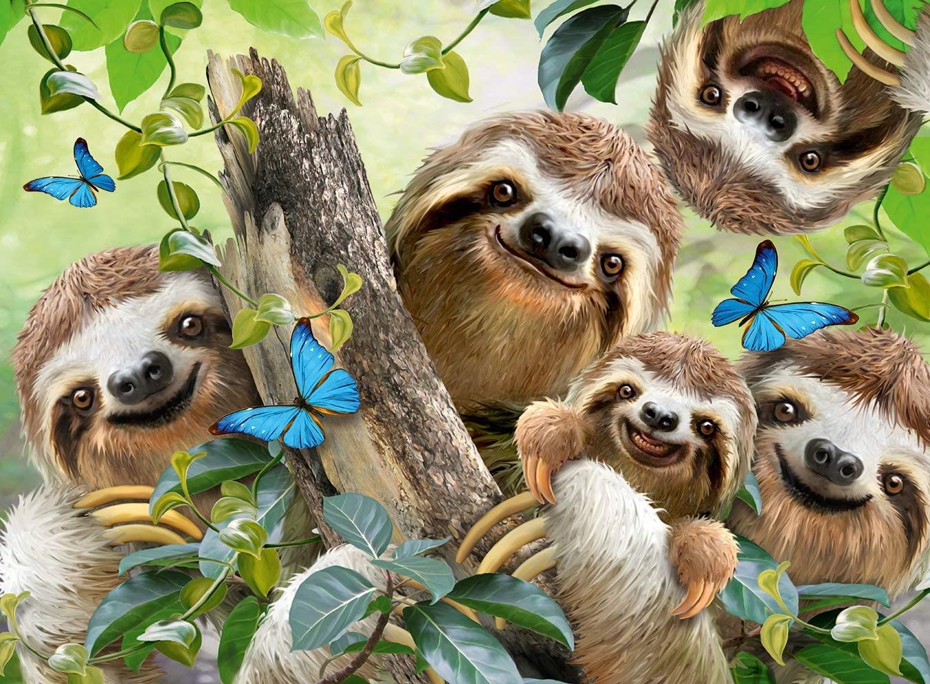 Ravensburger Sloth Selfie Jigsaw Puzzle (500 Pieces)