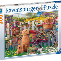 Ravensburger Cute Dogs in the Garden Jigsaw Puzzle (500 Pieces)