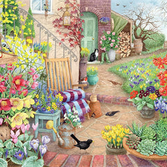 Ravensburger Happy Days No 4 Glorious Gardens Jigsaw Puzzle (4 x 500 Pieces)