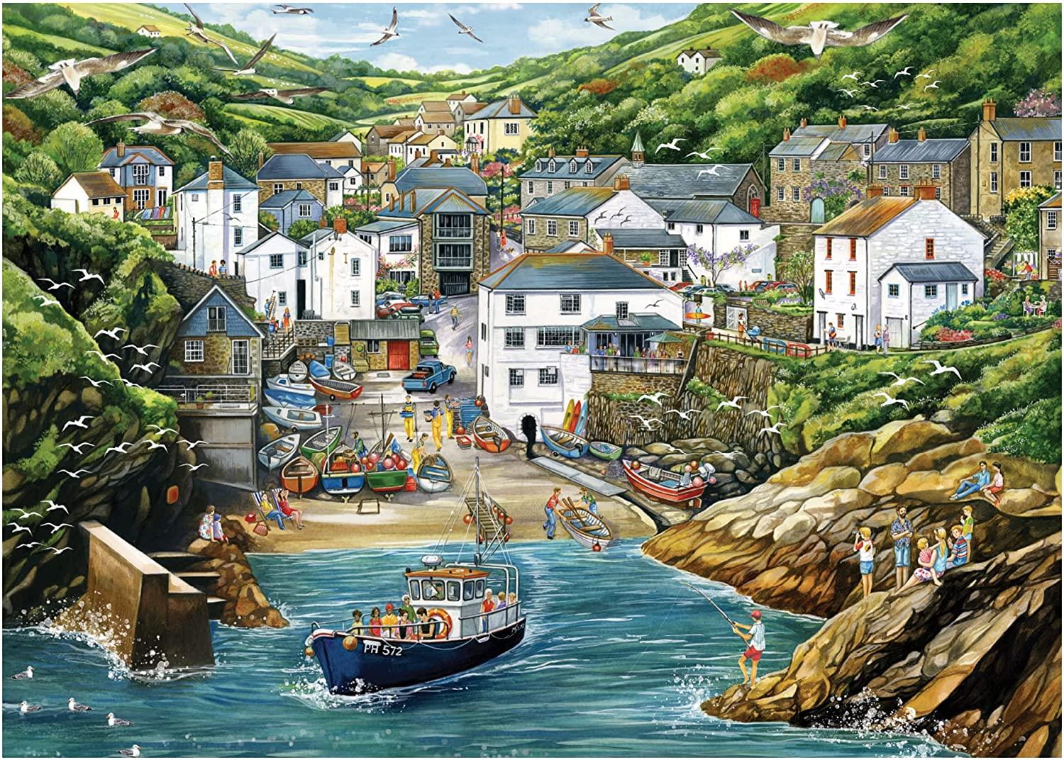 Falcon Deluxe Portloe Jigsaw Puzzle (1000 Pieces)