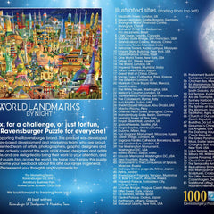 Ravensburger World Landmarks at Night Jigsaw Puzzle (1000 Pieces)