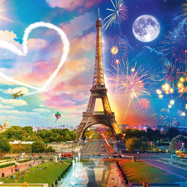 Schmidt Paris Day and Night Jigsaw Puzzle (2000 Pieces)