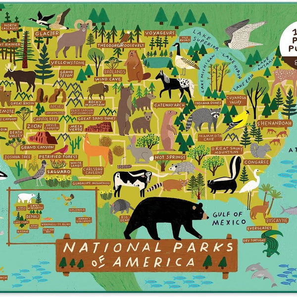 Galison National Parks of America Jigsaw Puzzle (1000 Pieces)