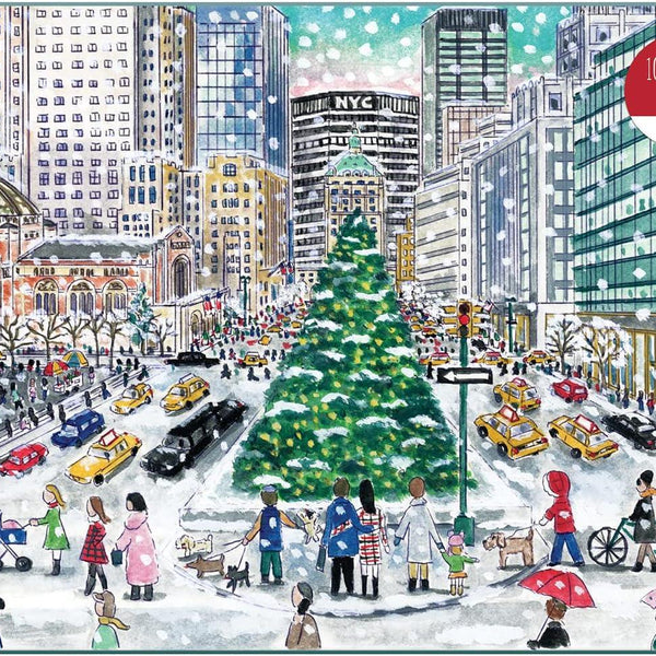 Galison Christmas in the City, Michael Storrings Jigsaw Puzzle (1000 Pieces)