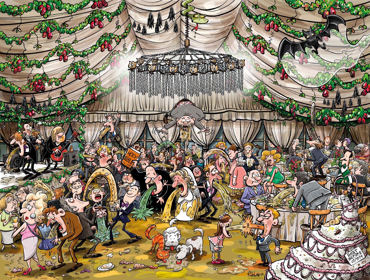 Chaos at the Wedding Reception Jigsaw Puzzle- Chaos no.16 (1000 Pieces)