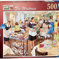 Ravensburger Happy Days at Work, The Waitress Jigsaw Puzzle (500 Pieces)