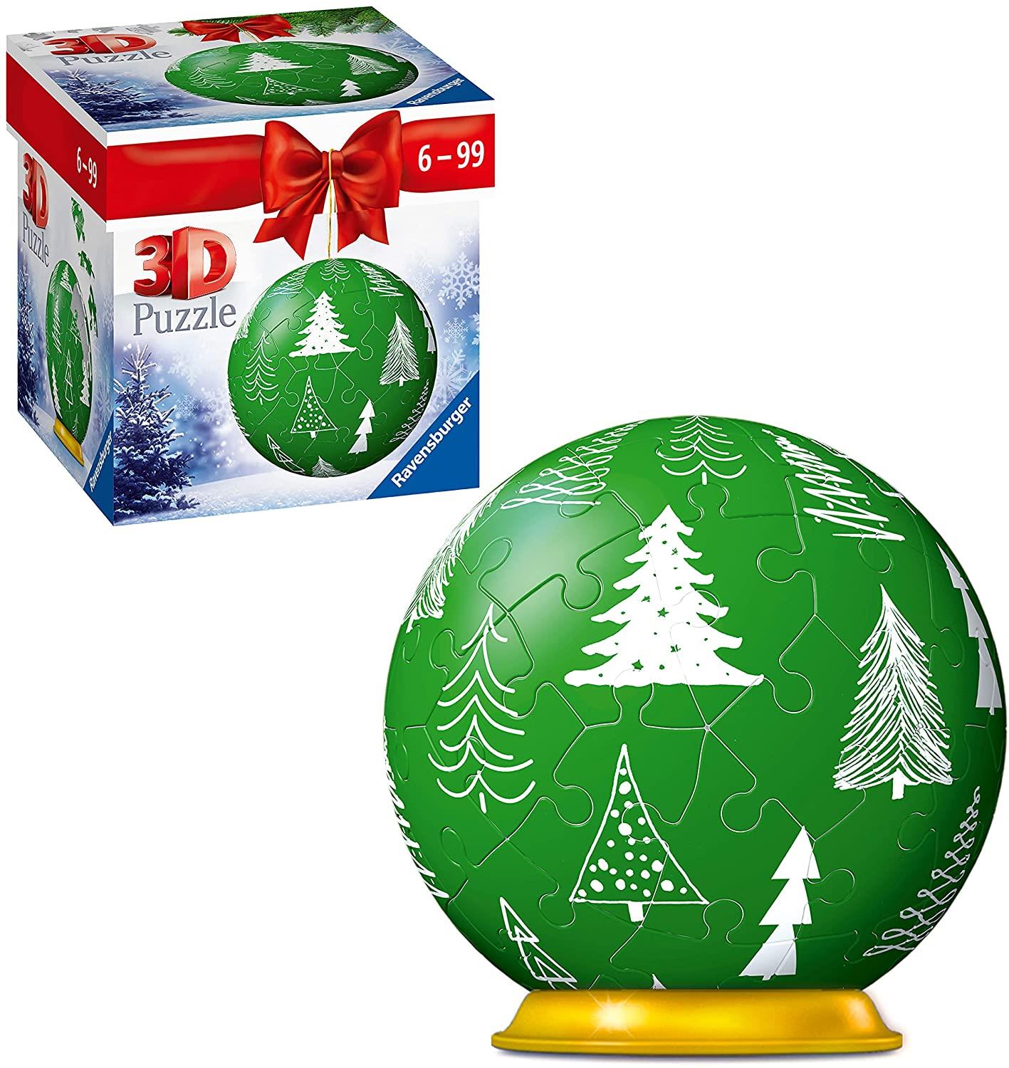 Ravensburger Winter Green Christmas Bauble 3D Puzzle-Ball (54 Pieces)
