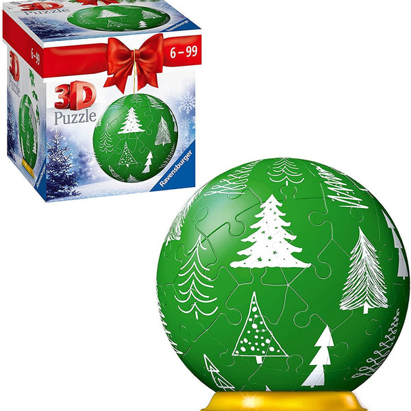 Ravensburger Winter Green Christmas Bauble 3D Puzzle-Ball (54 Pieces)