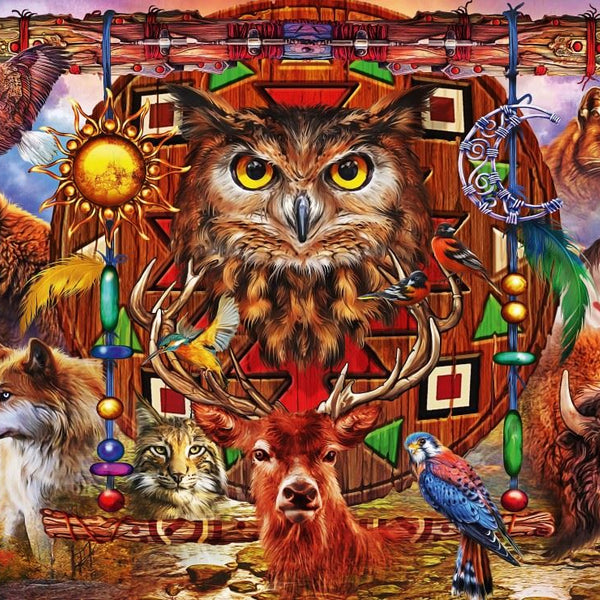 Bluebird Animal Totem Jigsaw Puzzle (1000 Pieces)