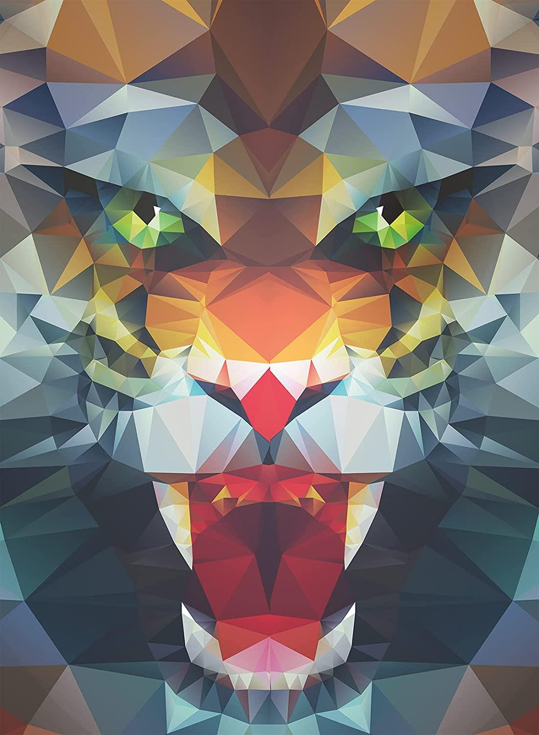 Ravensburger Polygon Lion Jigsaw Puzzle (500 Pieces)