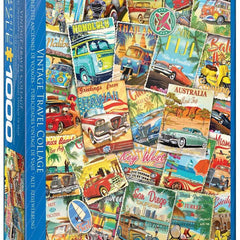 Eurographics Vintage Travel Collage Jigsaw Puzzle (1000 Pieces)