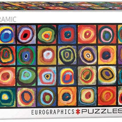 Eurographics Color Study of Squares, Kandinsky Panorama Jigsaw Puzzle (1000 Pieces)