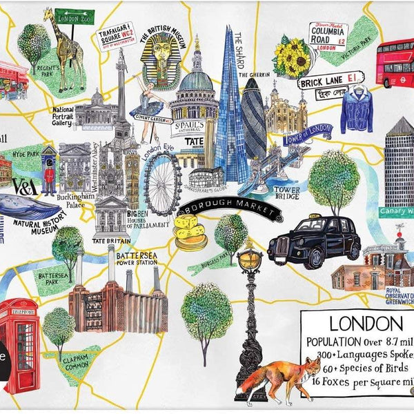 Galison London Map Jigsaw Puzzle (1000 Pieces)