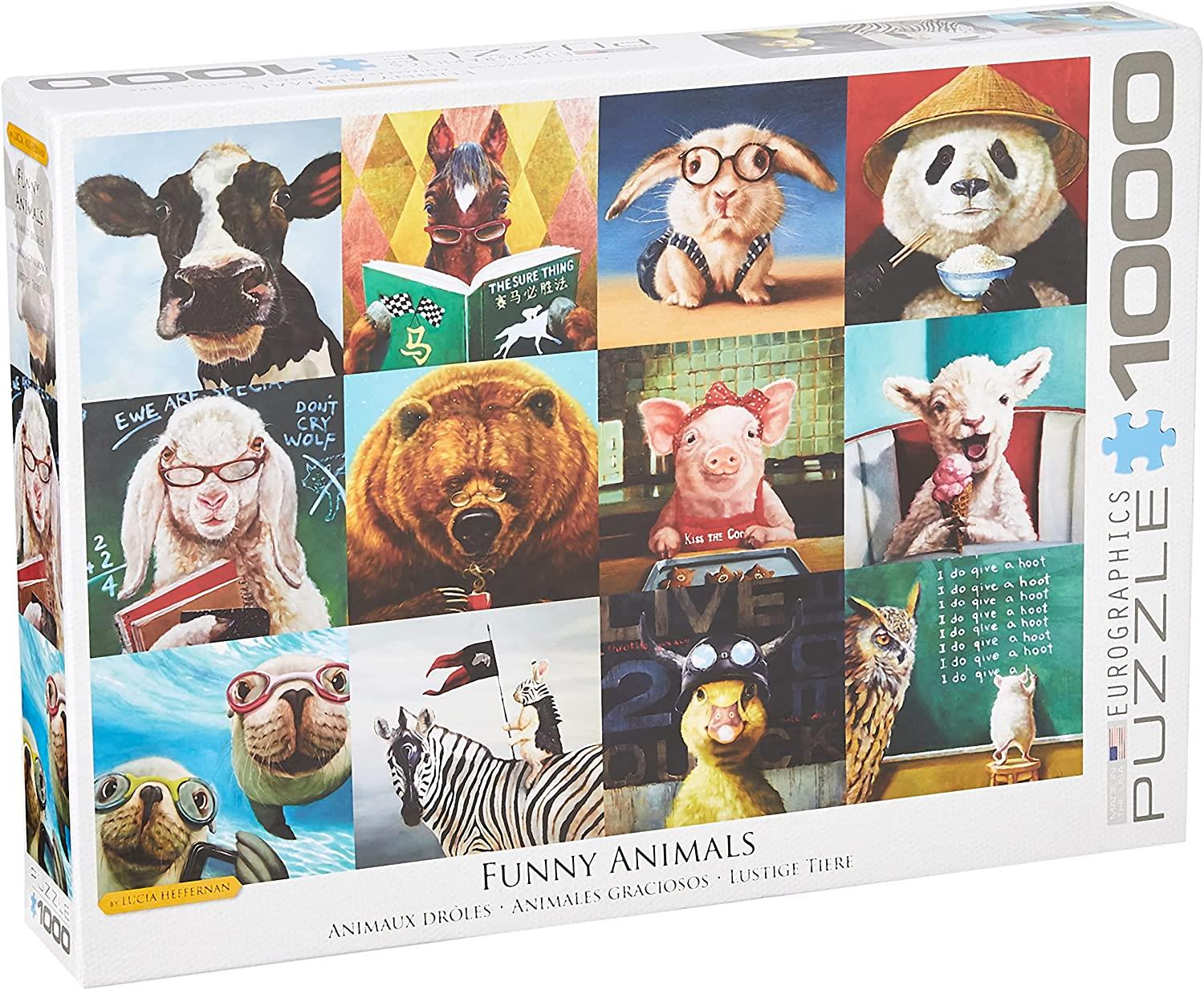 Eurographics Funny Animals, L.Hefferna Jigsaw Puzzle (1000 Pieces)