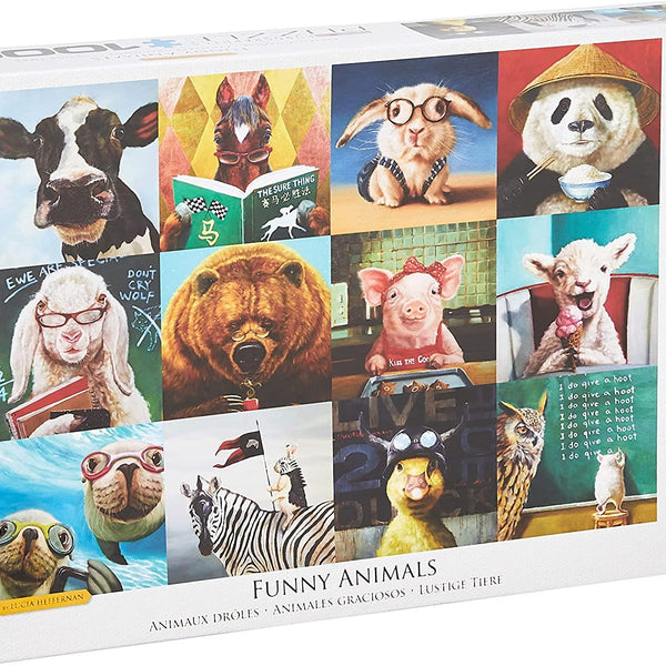 Eurographics Funny Animals, L.Hefferna Jigsaw Puzzle (1000 Pieces)