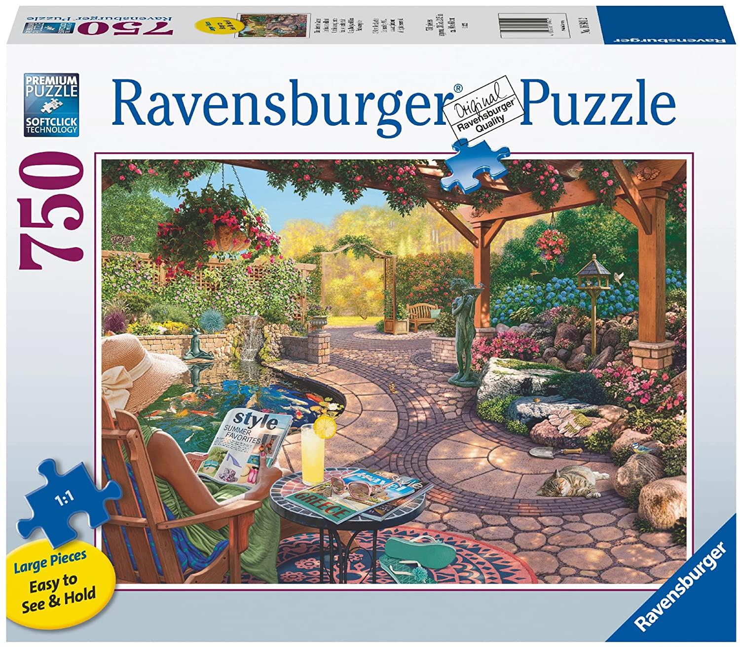 Ravensburger Cozy Backyard Bliss Jigsaw Puzzle (750 XL Extra Large Pieces)