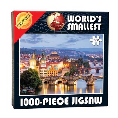 World's Smallest 1000 Piece Jigsaw Puzzle - Prague Bridges (1000 Pieces)