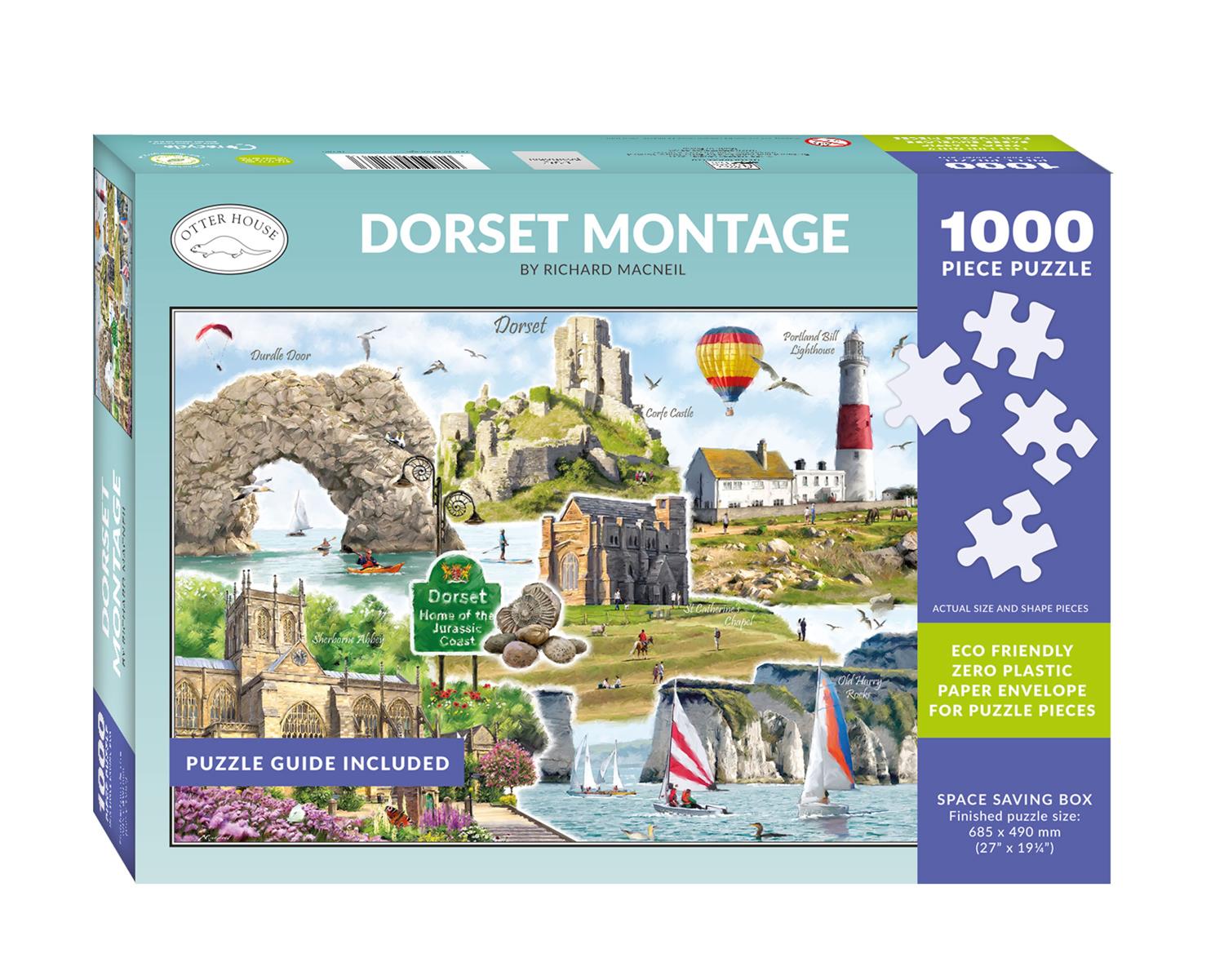 Otter House Dorset Montage Jigsaw Puzzle (1000 Pieces) – PDK