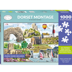 Otter House Dorset Montage Jigsaw Puzzle (1000 Pieces)