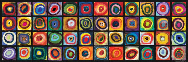 Eurographics Color Study of Squares, Kandinsky Panorama Jigsaw Puzzle (1000 Pieces)