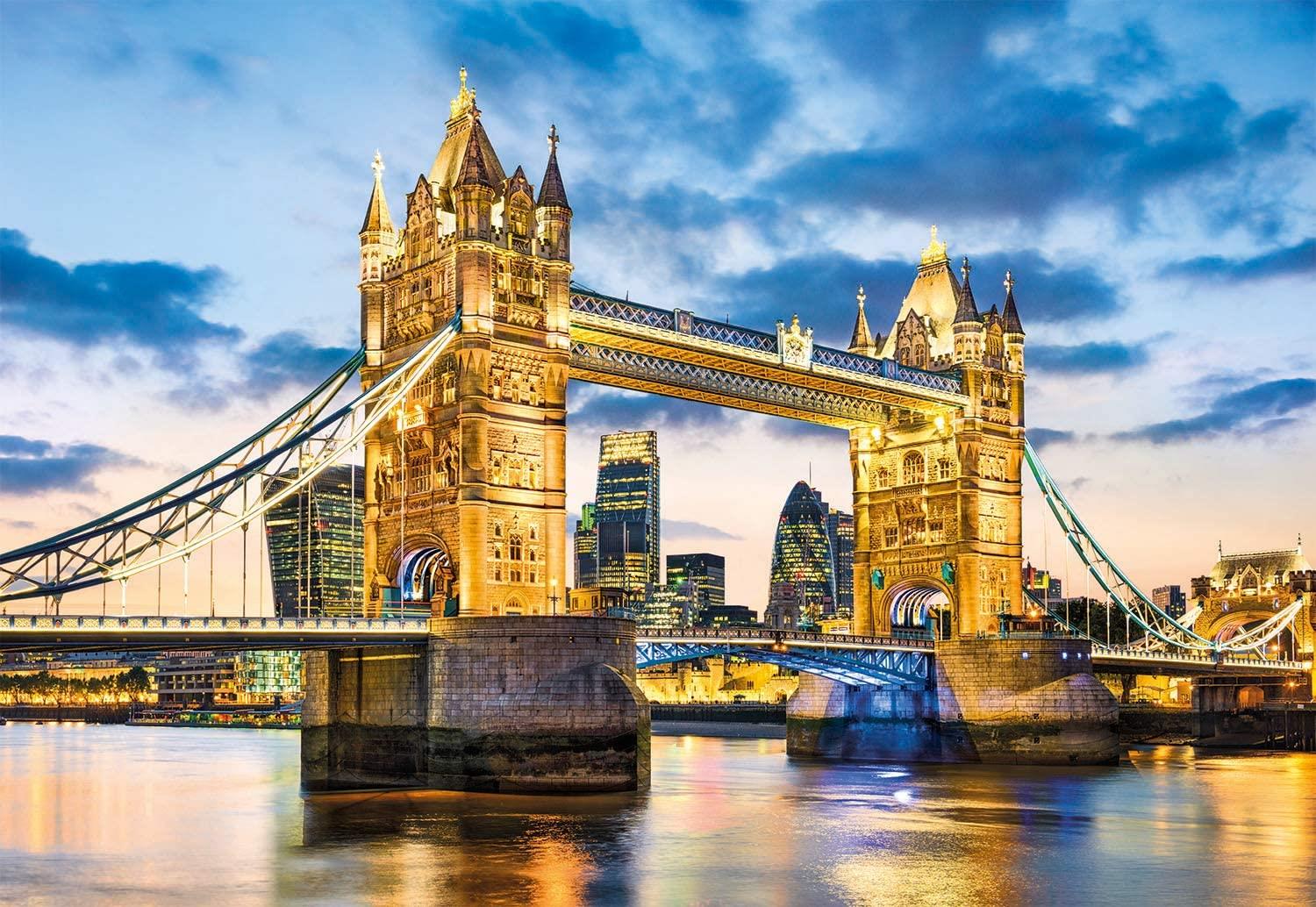 Clementoni Tower Bridge at Dusk High Quality Jigsaw Puzzle (2000 Pieces)