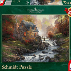 Schmidt Thomas Kinkade Cobblestone Mill Jigsaw Puzzle (1000 Pieces)