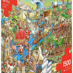 Heye Triangular History River Jigsaw Puzzle (1500 Pieces)