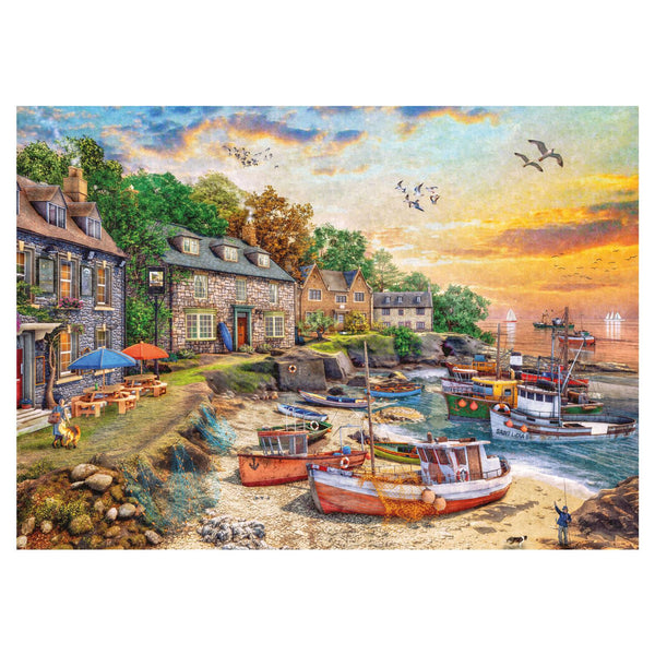 Falcon Deluxe Harbour Cottage Jigsaw Puzzle (1000 Pieces)