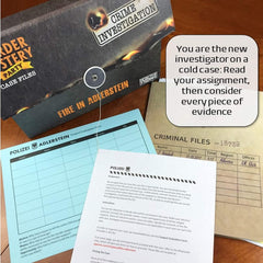 Fire in Adlerstein Murder Mystery Case File Party Game
