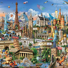 Educa Europe Landmarks Jigsaw Puzzle (2000 Pieces)