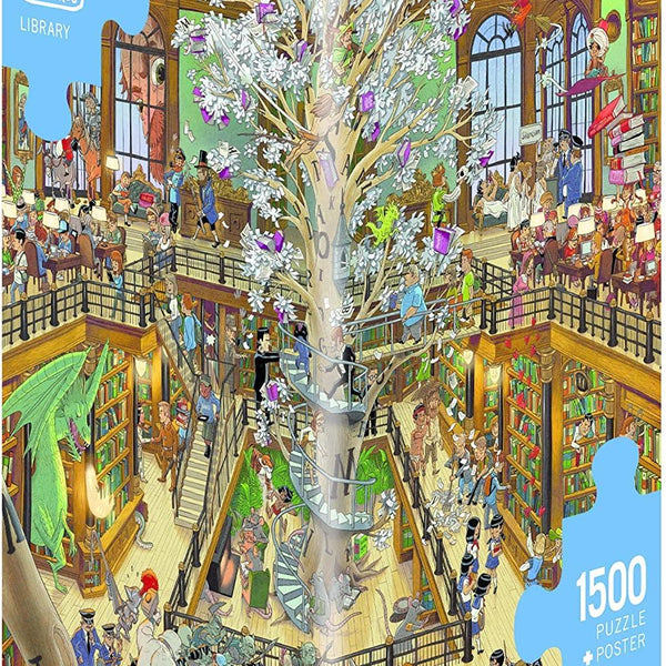 Heye Triangular Library, Oesterle Jigsaw Puzzle(1500 Pieces)