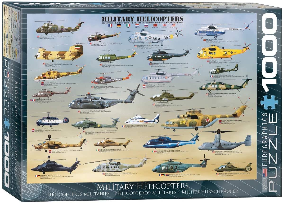 Eurographics Military Helicopters Jigsaw Puzzle (1000 Pieces)