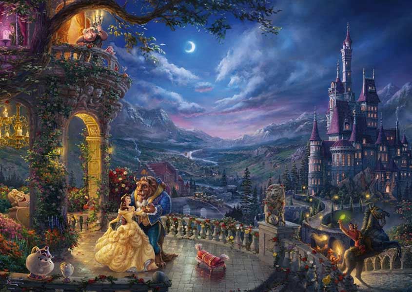 Schmidt Kinkade: Disney The Beauty & the Beast Jigsaw Puzzle (1000 pieces)