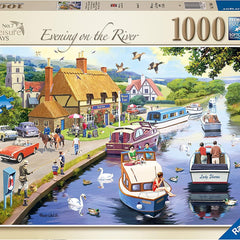 Ravensburger Leisure Days No.7 Evening on the River Jigsaw Puzzle (1000 Pieces)