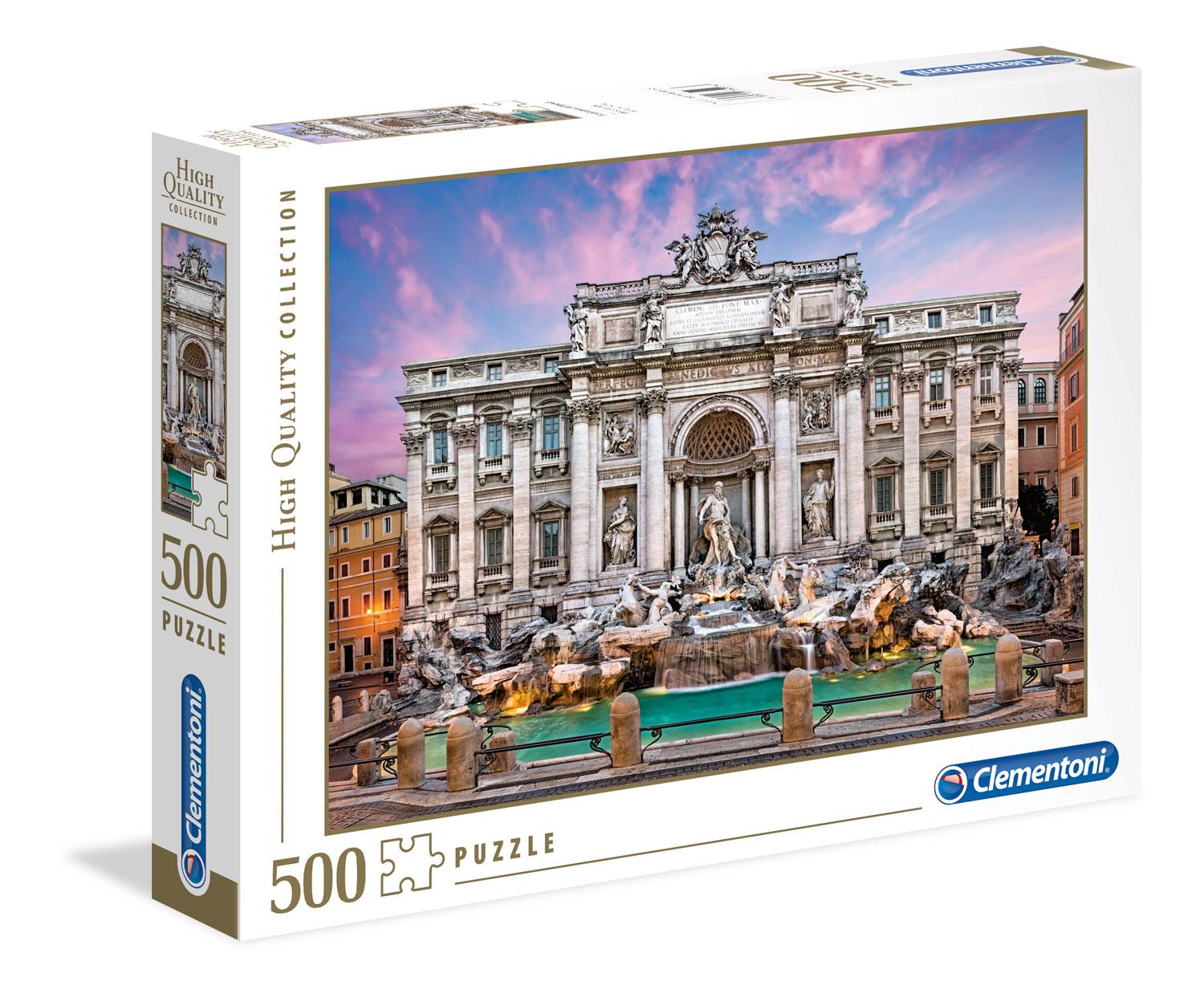 Clementoni Trevi Fountain High Quality Jigsaw Puzzle (500 Pieces)