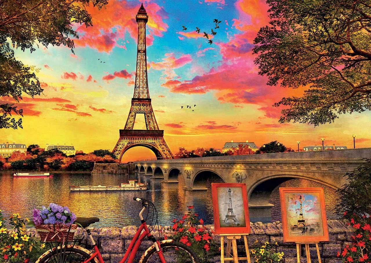 Educa Sunset in Paris Jigsaw Puzzle (3000 Pieces)