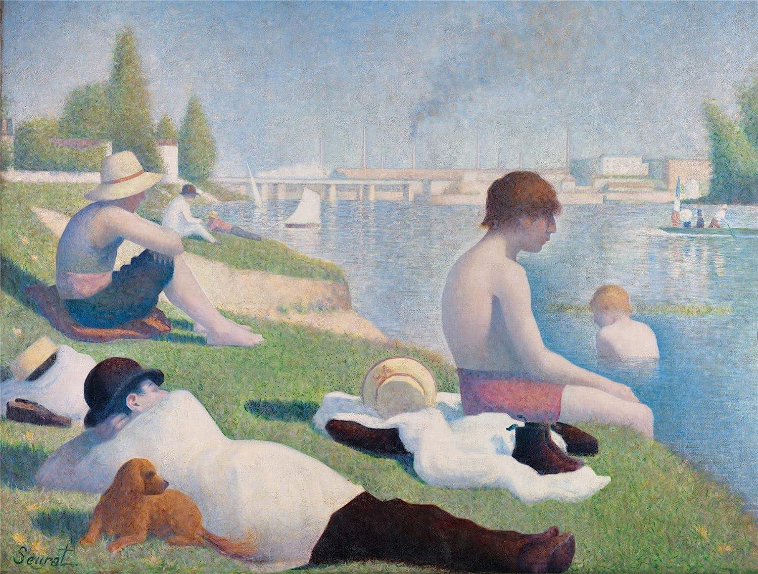 Bathers at Asnieres, Seurat - National Gallery Jigsaw Puzzle (1000 Pieces)