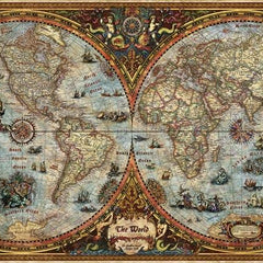 Heye Hemisphere Map Panorama Jigsaw Puzzle (6000 Pieces)